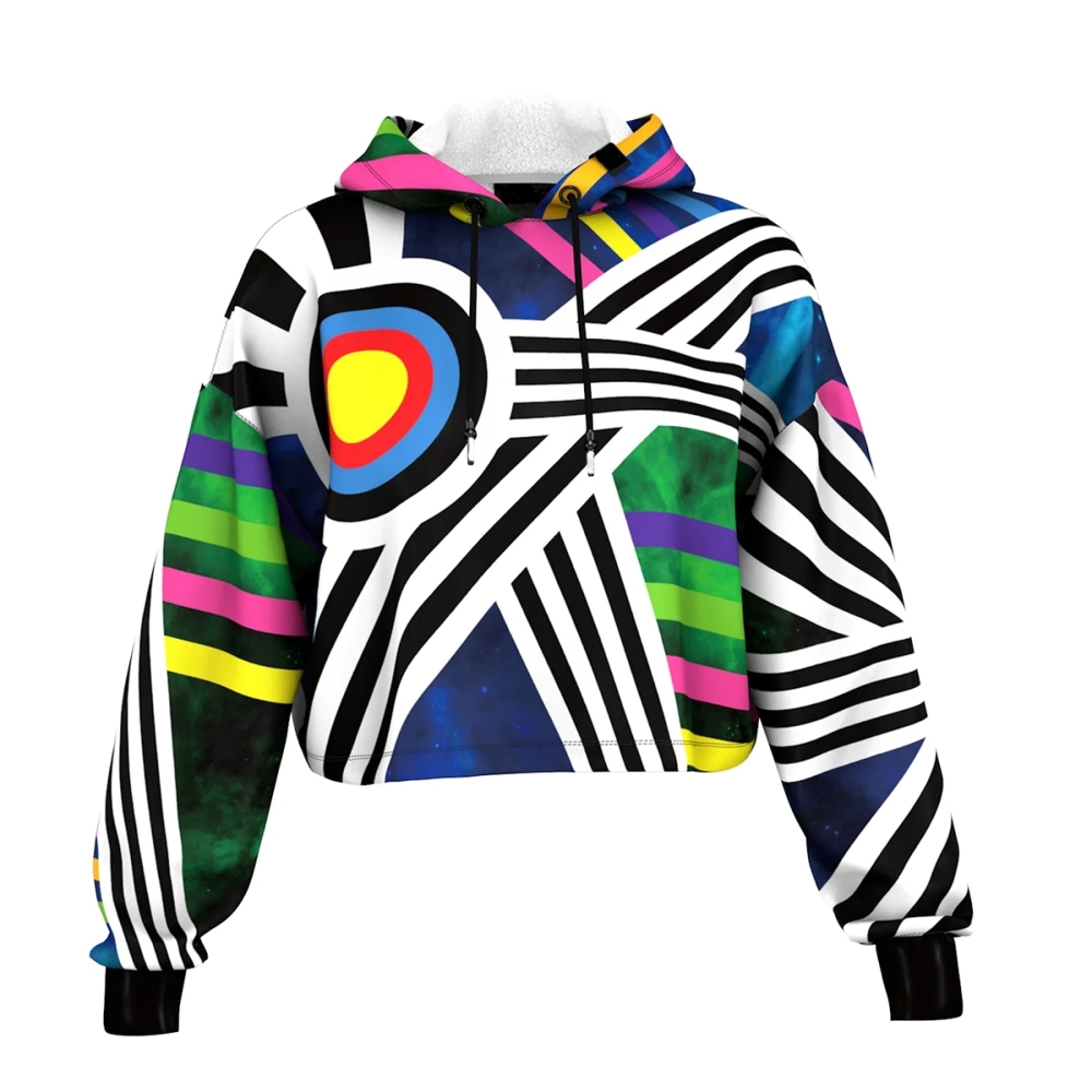 Sublimation Cropped Hoodie