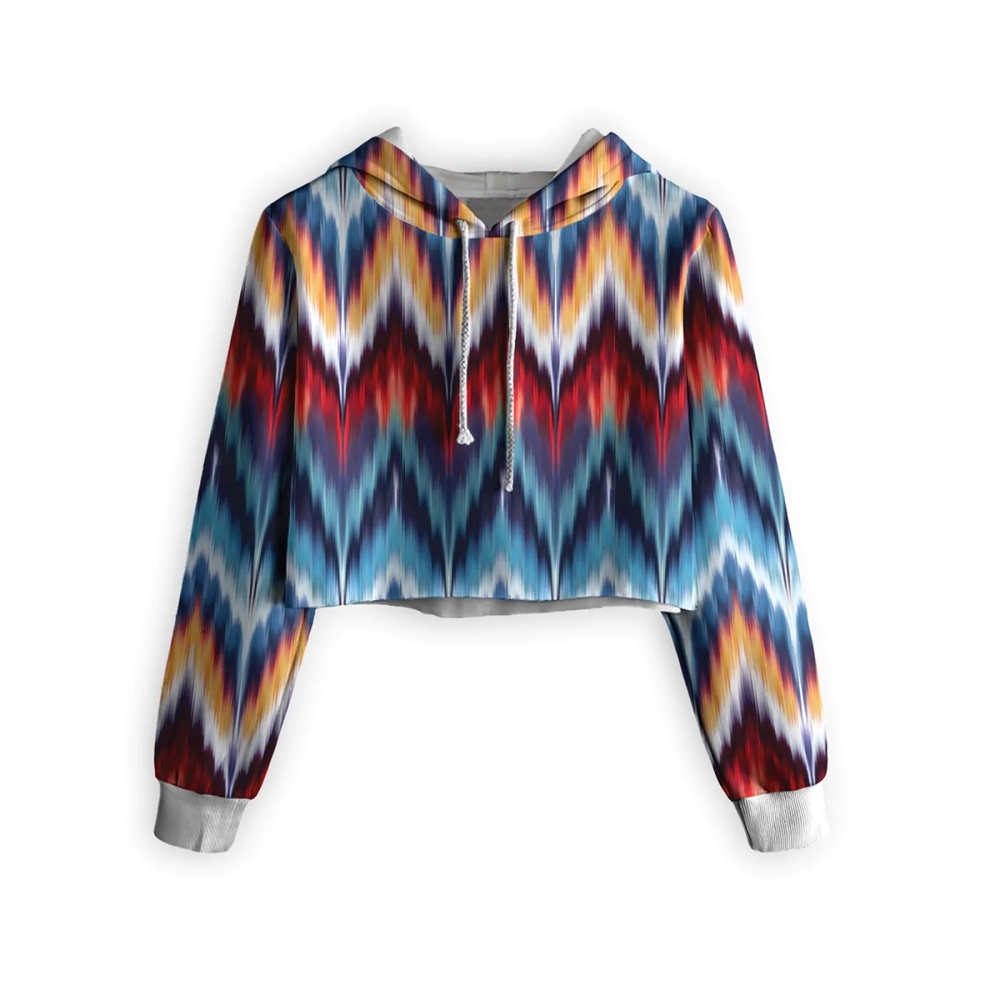 Sublimation Cropped Hoodie